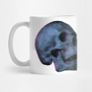 3D Low Poly Skull Magenta and Cyan Mug